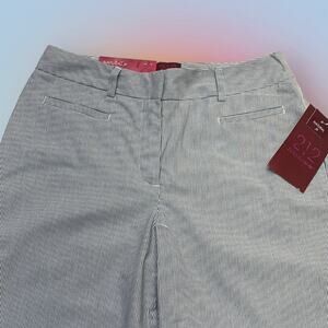 212 COLLECTION Women’s 6 Blue White Stripe Capri Pant